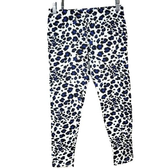 2/$15 Epic Threads Girls Animal Print Leggings White Black Blue XL Pull On Pants - Picture 2 of 7